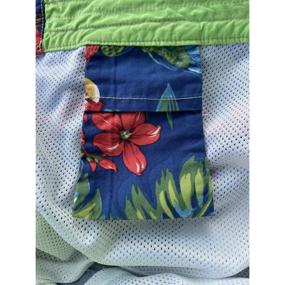 Polo Ralph Lauren Mens 7-1/4-Inch Classic-Fit Swim Trunks Size 38 Parrot Tropics